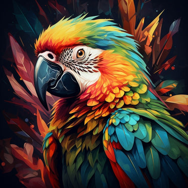 Modern Parrot Canvas